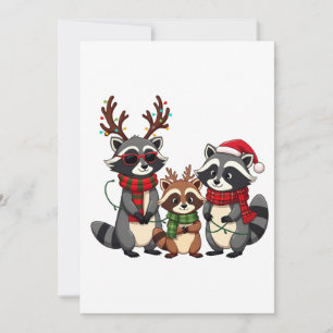 Invitation Ratonneaux de Noël appariés en famille Chapeau de 