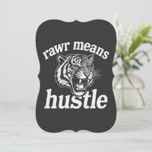 Invitation Rawr Signifie Bosser Citation Drôle de Tigre Motiv