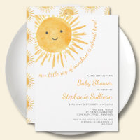 Ray of Sunshine Baby shower non sexiste