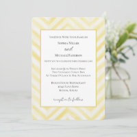 Rayures Zigzag Jaune Mariage