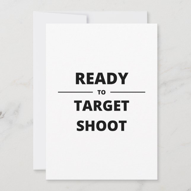 Invitation READY to TARGET (Devant)