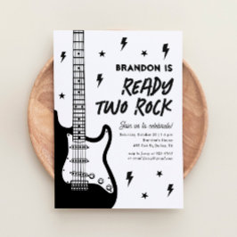 Invitation Ready Two Rock Guitare 2e anniversaire