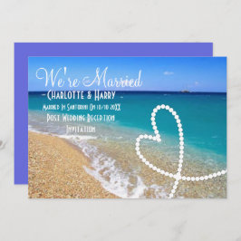 Invitation Réception après mariage Sunny Beach Scène
