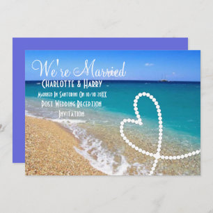 Invitation Réception après mariage Sunny Beach Scène