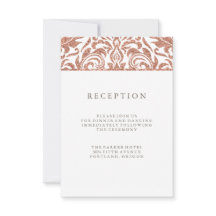 Réception de damas pailleté or rose Faux Glam