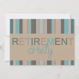 Invitation Réception de la fête de retraite moderne