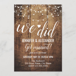 Invitation Réception de mariage