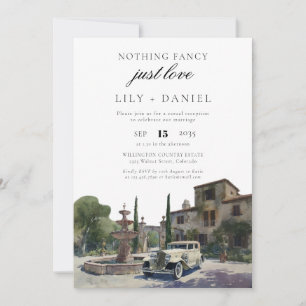 Invitation Réception de mariage au domaine Old Money pour fug