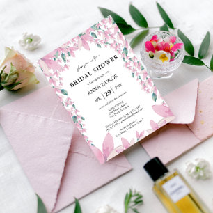 Invitation Réception de mariage charmante sous les glycines