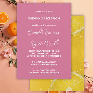 Invitation Réception De Mariage D'Été Italienne Moderne