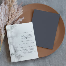 Invitation Réception de mariage en forêt de montagne en hiver