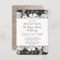 Réception de mariage floral blanc vintage Cherish