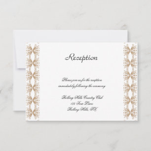 Invitation Réception de mariage gay noir et or