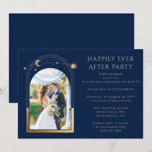 Invitation Réception de mariage Happily Ever After mystique