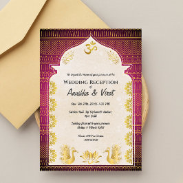 Invitation Réception de mariage indienne