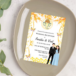 Invitation Réception de mariage indienne