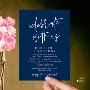 Invitation Réception de mariage minimaliste moderne