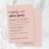 Réception De Mariage Rose Et Clou Moderne Minimale
