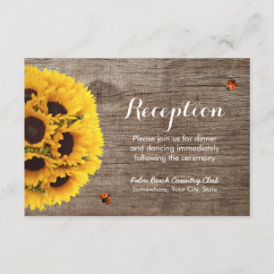 Invitation Réception de mariage rustique en bois de grange to