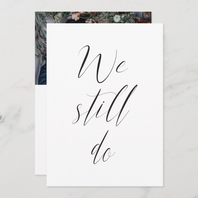 Invitation Réception De Mariage Sequel Nous Faisons Toujours  (Devant / Derrière)