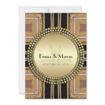 Réception de mariage Squazi Art Déco Gold Noir