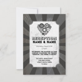 Invitation Réception de mariage Steampunk Mariage Steampunk