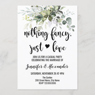 Invitation Réception de mariage verdoyant