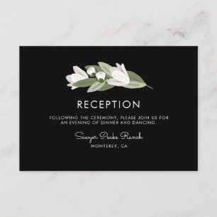 Invitation Réception Florale Blanche Mariage Sprigs