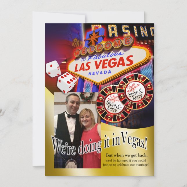 Invitation Réception Kerry Vegas (contactez-moi pour personna (Devant)