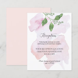 Invitation Réception Moderne Simple Eucalyptus Foliage Mariag