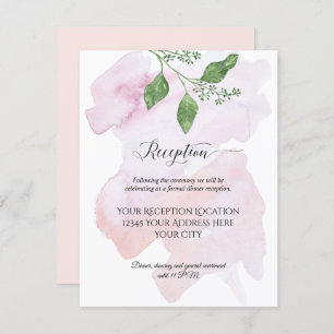 Invitation Réception Moderne Simple Eucalyptus Foliage Mariag