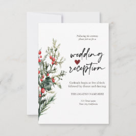 Invitation Réception Océanique Aux Fleurs Chics