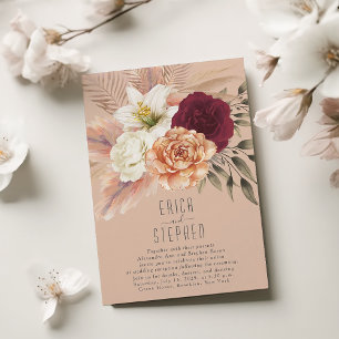 Invitation Réception Peach Fuzz Mariage uniquement