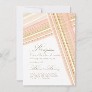 Invitation Réception Script Typographie Lignes modernes Art D