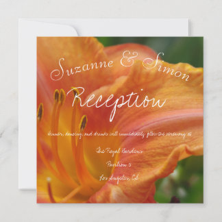 Invitation Réception Tiger Lily