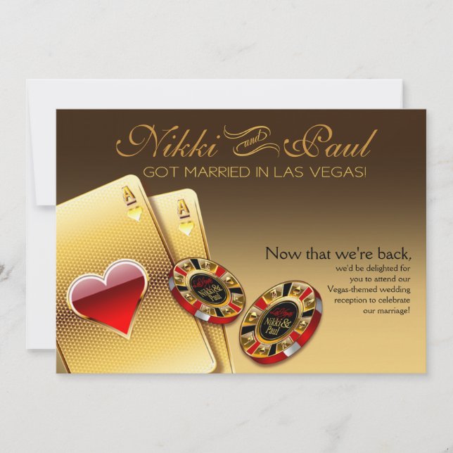 Invitation Réception VIP de Vegas CONTACTEZ-MOI 2 METTRE DES  (Devant)