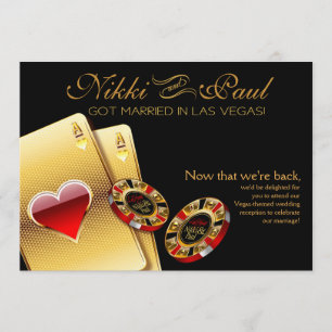Invitation Réception VIP Las Vegas noir