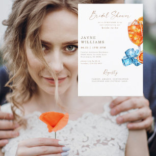 Invitation Recette Spritzing it up Aperol Baby Shower de Mari