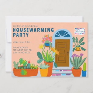 Invitation RÉCHAUFFEMENT DE MAISON NOUVELLE MAISON Fête de po