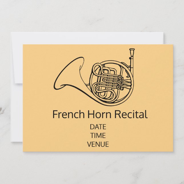 Invitation récital de performance stylé (Devant)