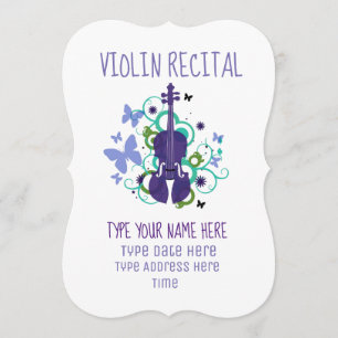 Invitation Récital de violon