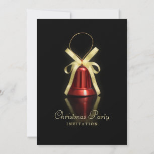 Invitation Red Bell Christmas Party