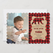 Red Buffalo Lumberjack Photo Anniversaire