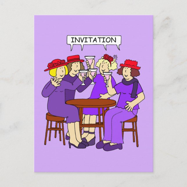 Invitation Red Casquette Ladies (Devant)