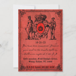 Invitation Red Devil Halloween