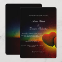 Red Heart Elegant Valentine's Wedding Day