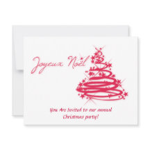 Red Joyeux Noël avec sapin de Noël