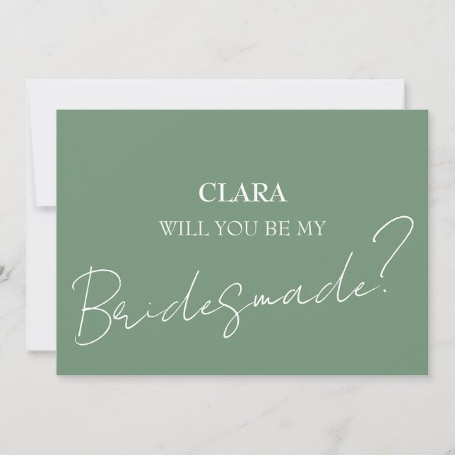 Invitation Red Roses Boho Mariage Bridesmade (Devant)