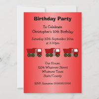 Red Truck Design Boy's Birthday Party