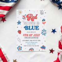 Red White Blue Party, fête aux Etats-Unis Invitati